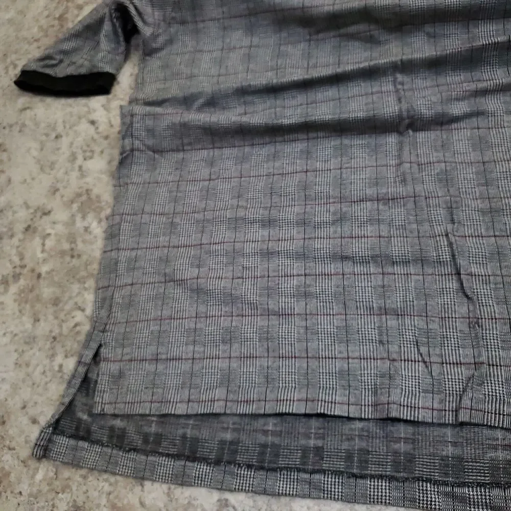 Ralph Lauren Polo Golf Shirt Mens XL Gray Stripe 100% Pima Cotton Short Sleeve